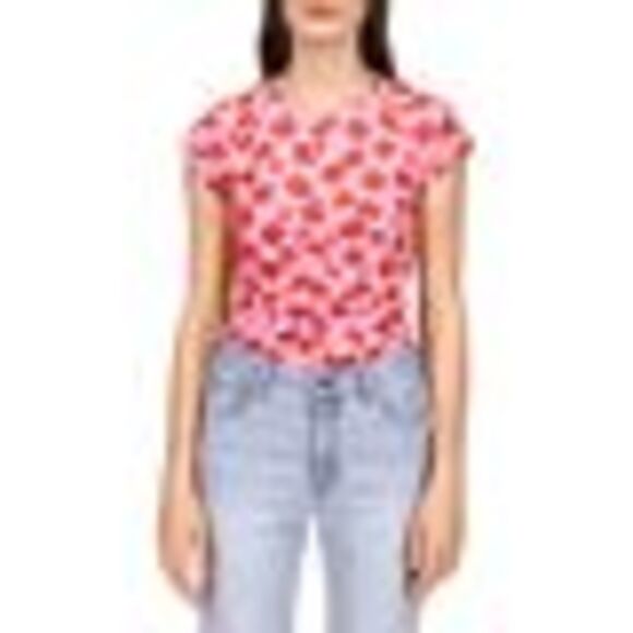 Sanctuary Hold Me Tight T-shirt In Cherry Kiss S - Picture 3 of 3